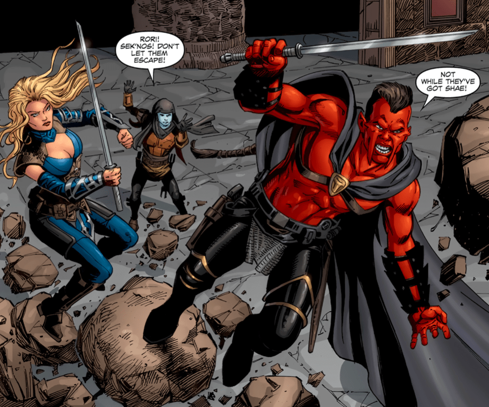 The Je'daii launch themselves into battle