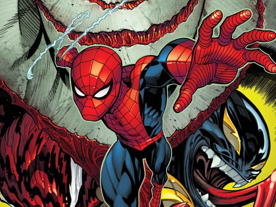 Cover of Amazing Spider-Man/Venom: Death Spiral 1 by Ed McGuinness