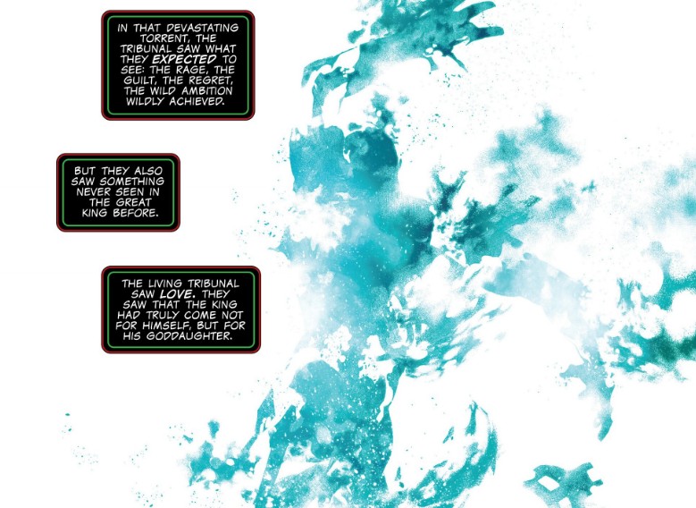 Doom faces the Living Tribunal