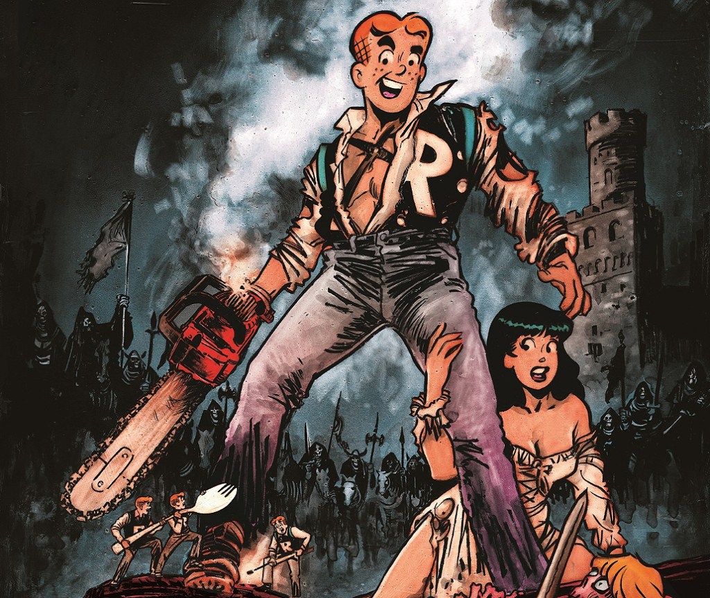 Close up of Archie x The Army of Darkness cover by Galvan