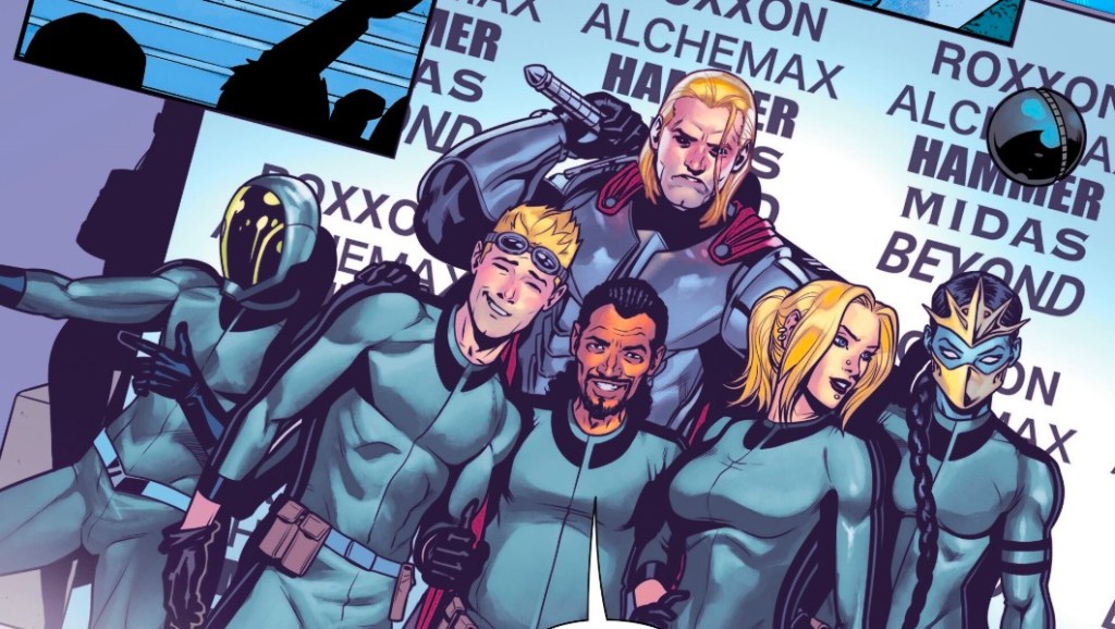 The Ultimate Defenders stand for a photoshoot with Emmanuel Da Costa