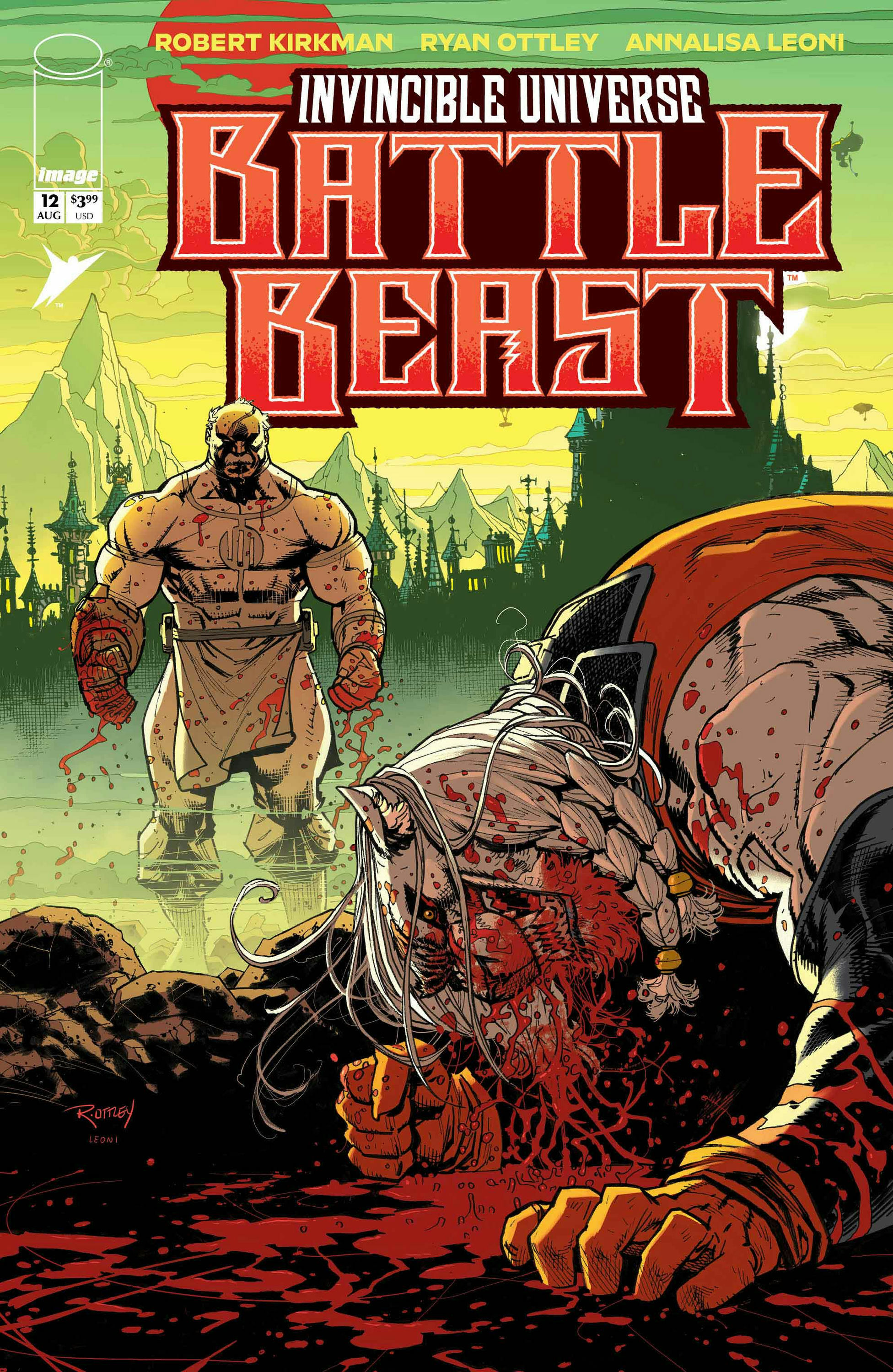 Battle Beast 12 cover by Ryan Ottley and Annalisa Leoni