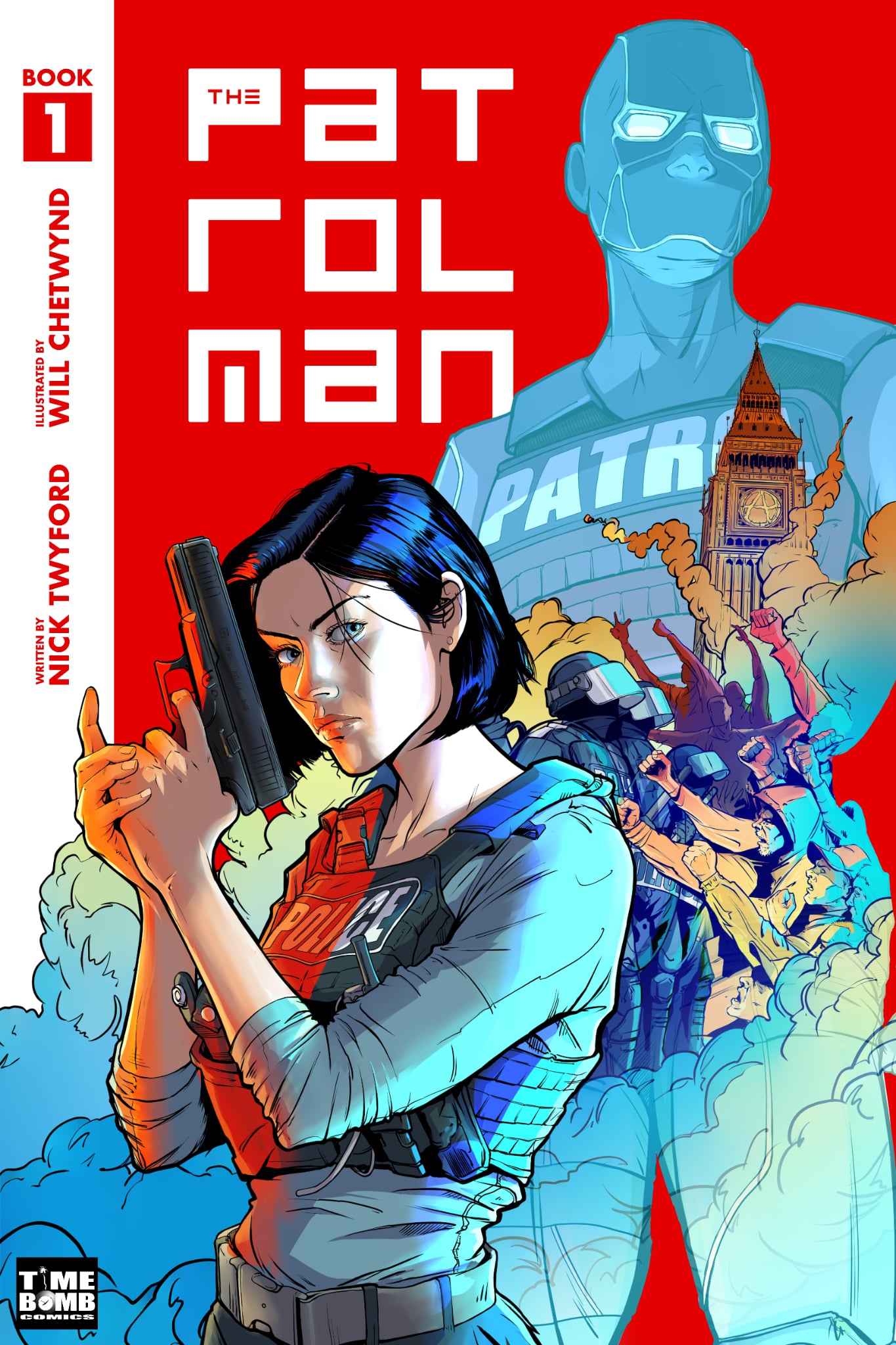 The Patrolman 1 cover, written by Nick Twyford and art by Will Chetwynd