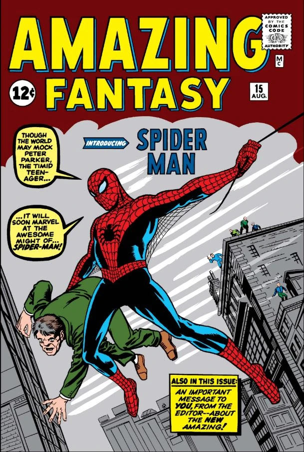 The cover of Amazing Fantasy 15